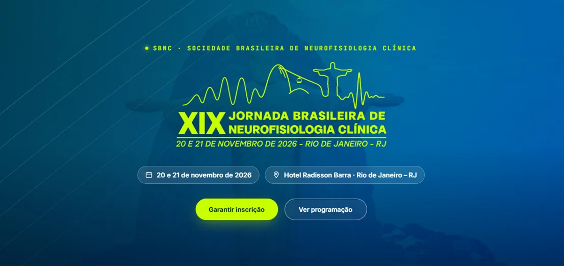 Identidade visual de XIX Jornada Brasileira de Neurofisiologia Clínica
